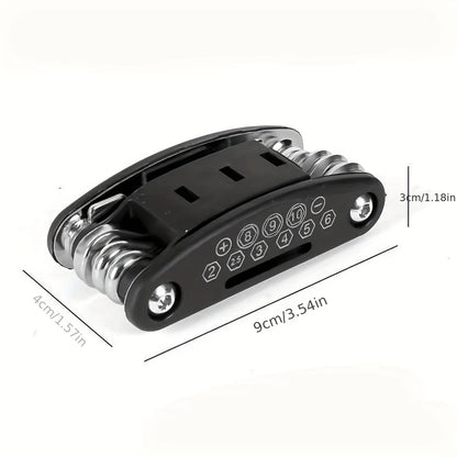 16-in-1 Socket Wrench Set, Non-Slip Rotating Head. Durable Stainless Steel for Home & Car Repairs. Easy & Universal Tool. - G