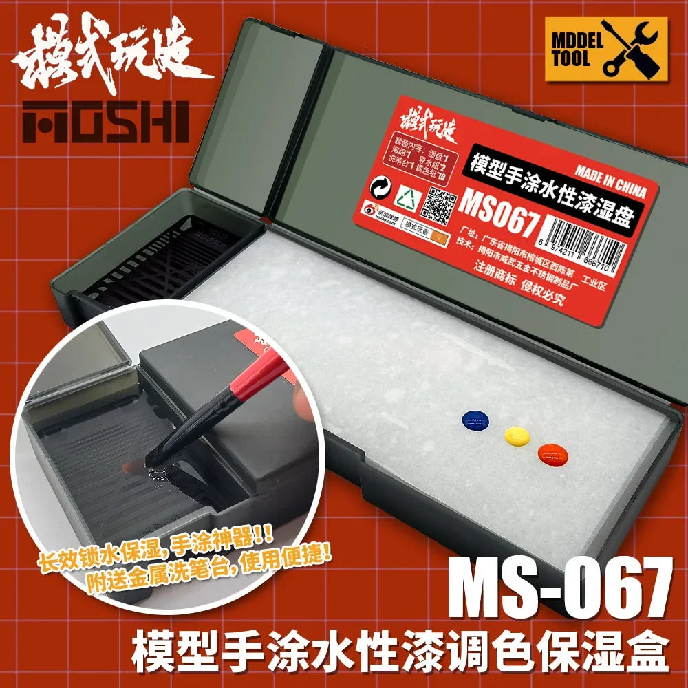 Water-based Paint Set Hand-painting Wet Palette Coloring Tool Pigment Toning Moisturizing Box for Tools Hobby DIY