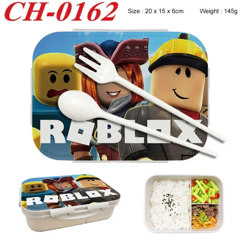Robloxs Bento Lunch Box Game Figure Printed Lunch Box s Food Storage Containers Birthday Gifts