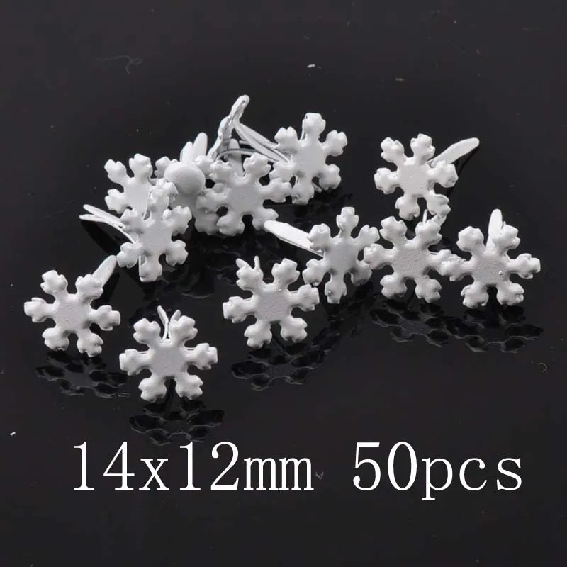 mix vintage Diy Brads Scrapbooking Embellishment Fastener Brad Metal Crafts Decoration CP2583 - 14x12mm 50pcs