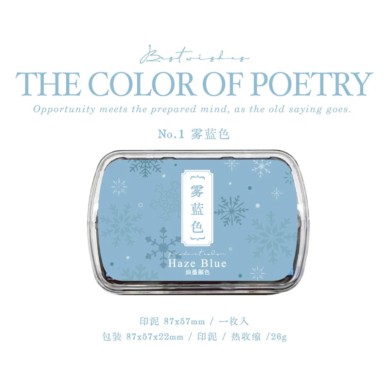 6 Colors Vintage Style Handmade DIY Craft Oil Based Ink Pad for Fabric Wood Paper Scrapbooking Ink pad Finger Painting