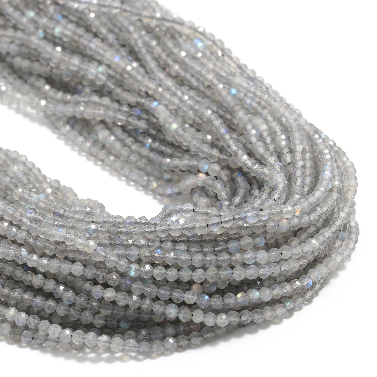 2 3 4mm Faceted Tiny Beads Natural Aquamarine Lapis Lazuli Tourmaline Amethyst Stone Beads for Jewelry Making Diy Accessories