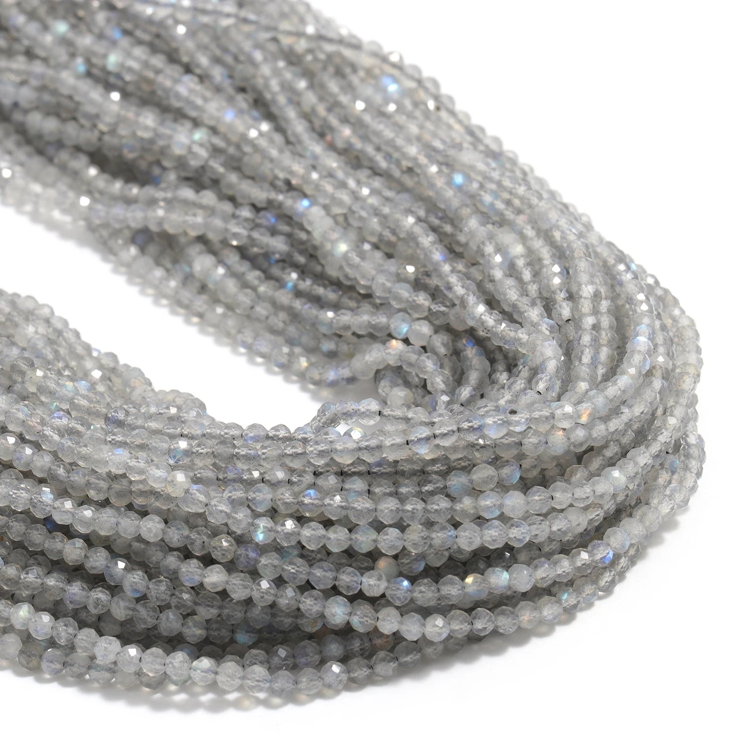 2 3 4mm Faceted Tiny Beads Natural Aquamarine Lapis Lazuli Tourmaline Amethyst Stone Beads for Jewelry Making Diy Accessories