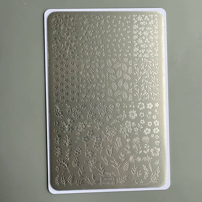XMQ NAIL ART STAMPING PLATES LACE DESIGNS IMAGEPLATES DENIM STYLE TEMPLATE