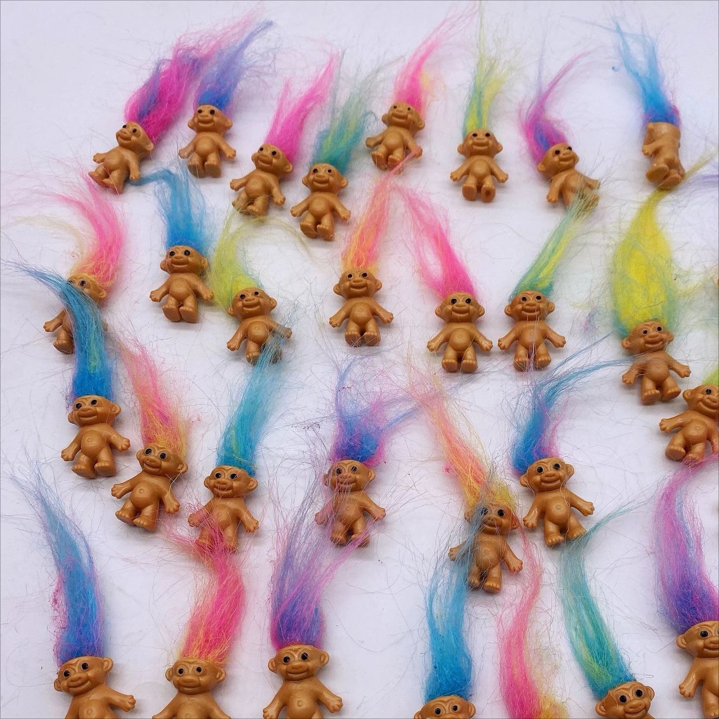 Troll Dolls, Vintage Trolls Lucky Doll Figures, Chromatic Adorable Cute Little Guys Collection, Party Favors,Christmas,Hallow