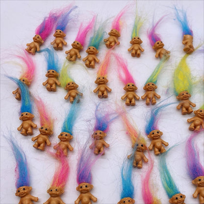 Troll Dolls, Vintage Trolls Lucky Doll Figures, Chromatic Adorable Cute Little Guys Collection, Party Favors,Christmas,Hallow