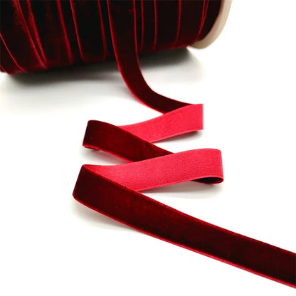 5 Yards 6-25mm Velvet Ribbon Wedding Party Decoration Handmade Ribbon Gift Wrapping Hair Bowknot DIY Christmas Ribbon