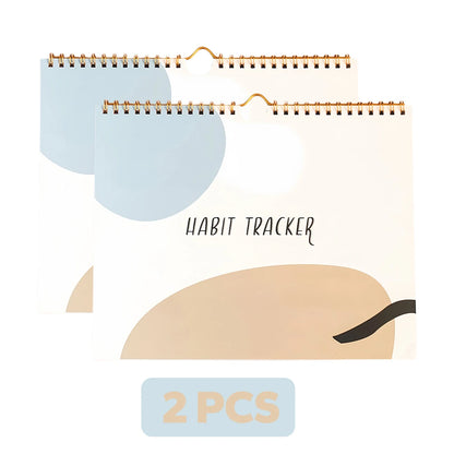 Habit Tracker Calendar Motivational Habit Tracking Journal Inspirational Goal Planner with Weekly Undated 12 Month Journal - 