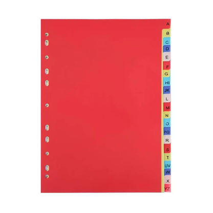 10/21 PCS Binder Dividers, Number 1-10, Letter A-YZ Label Notebook Dividers, Suitable for 2/3/4/11 Ring Binders.
