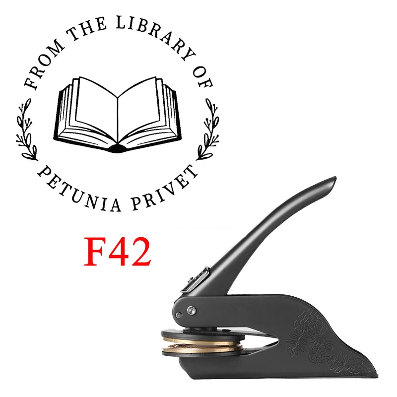 Embosser Stamp LOGO Customized Wedding Library Book Private Seals Customization Envelope Party Invitation Embossing Stamps DI