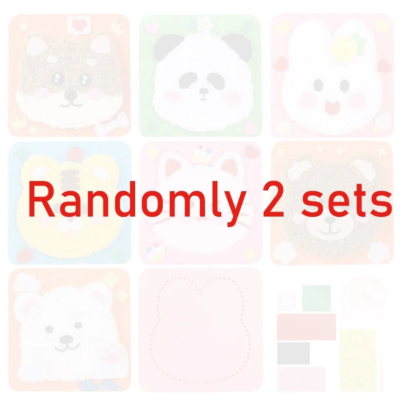 First Sewing Kit for Beginner Kids Arts Crafts DIY Embroidery Projects Animal Dolls Set Gift for Girls Boys Learn to Sew Felt
