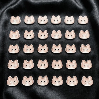 30pcs Tuxedo Cat 12mm Kitty Buttons Creative Cute Calico Cat Buttons Fashionable Resin Ginger Cat Buttons Clothes Accessories