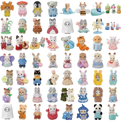 55pcs Calico Critters Stickers Laptop Scrapbook Decoration Graffiti Decals Skateboard Laptop Waterproof Sticker - 110PCS