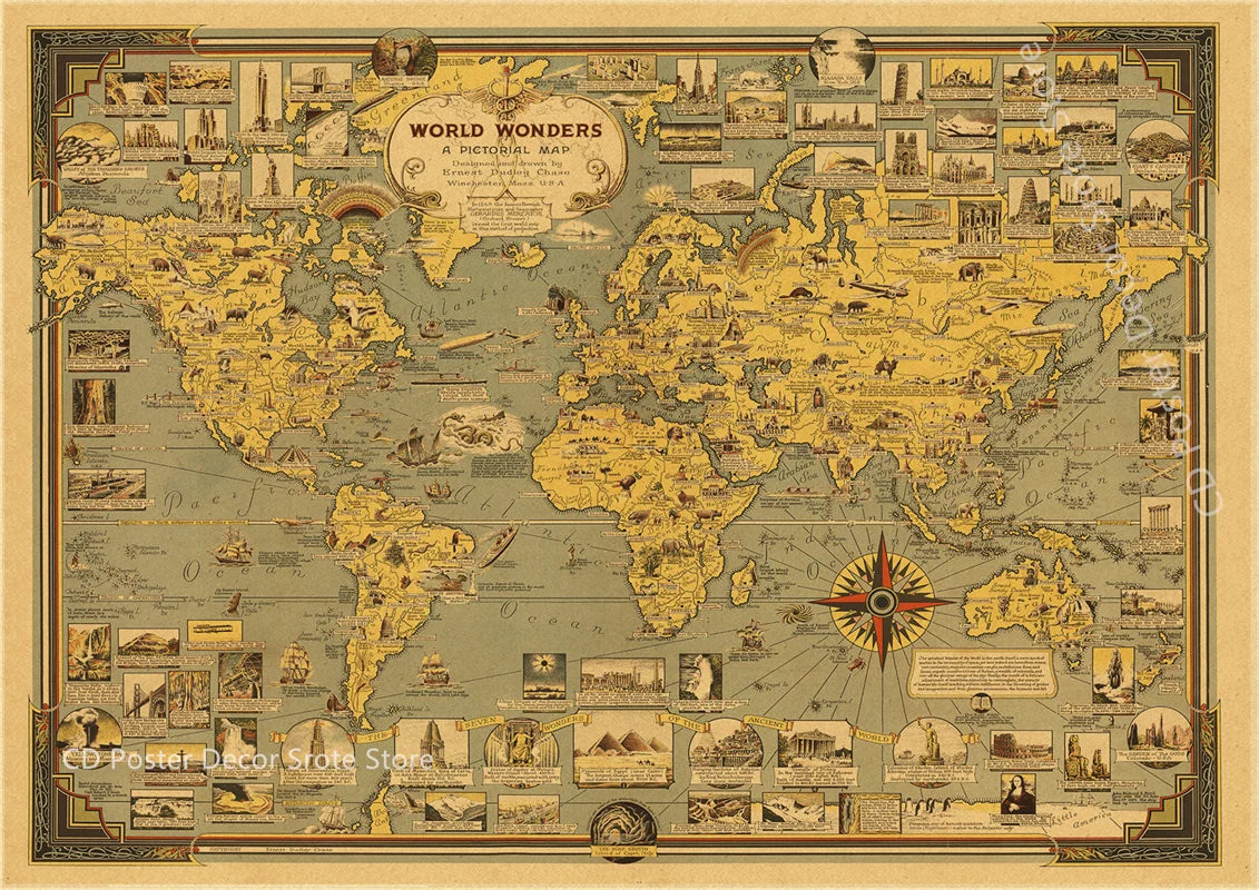 Classic Retro Motorcycle Mechanical Structure Map Poster HD Print Vintage Wall Art Decor for Home Study Room