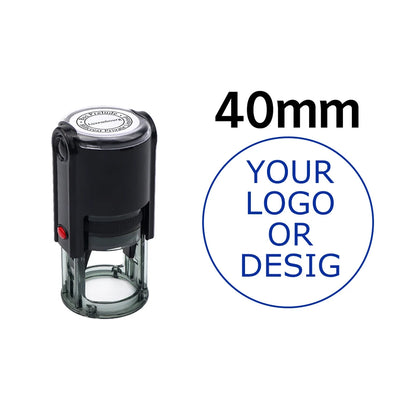 Custom Self-Inking Stamp 25/30/40/50mm Round Logo Design P Personalized Press-type Inking Stamp for Wedding Invitation Envelo