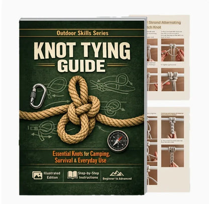 40 Page Outdoor Survival Knot Bible Step by Step Illustrated Complete Knot Guide for Camping Hiking Daily Survival Home - 1