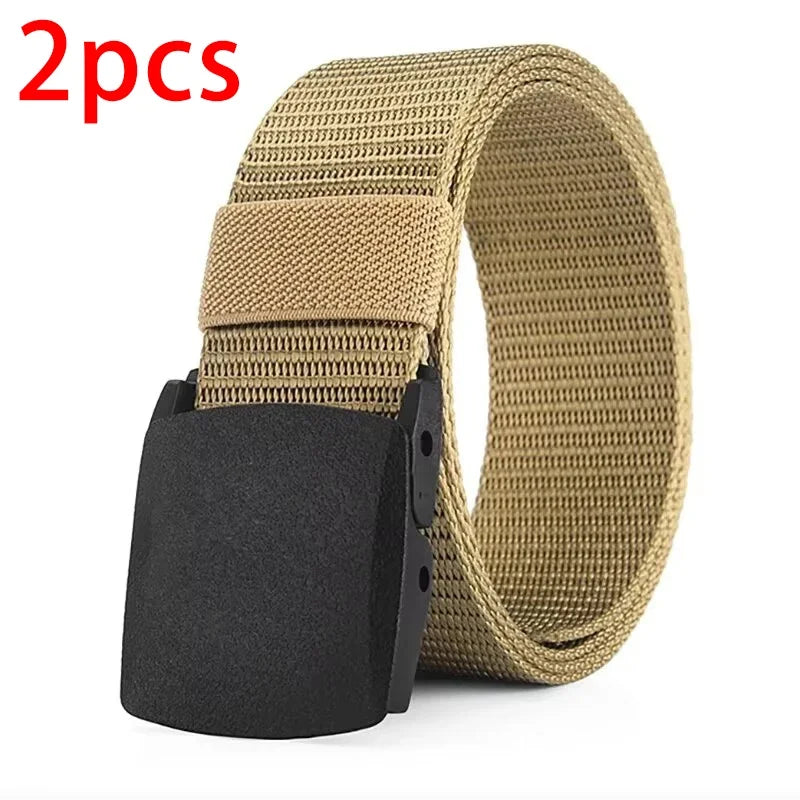 Men's Belt Outdoor Casual Canvas Belt Metal Free Training Nylon Tactical Belt With Pants Jeans Belt Sports Belts For Men Wome