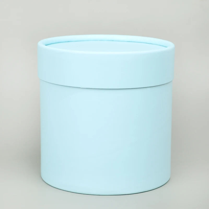 12x12cm Flower Box Round Cardboard Gift Boxes Wedding Party Rose Flower Packaging Decoration Valentine's Day Gifts Wrapping B
