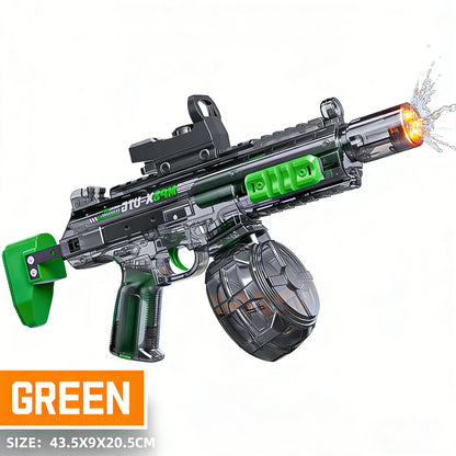 Simulated Firing and Recoil Electric Water Gun Toys Children Automatic Sensor Lights Water Pistol Summer Outdoor Beach Kids T
