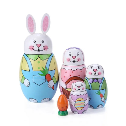 Craft Supplies Home Bedroom Nesting Doll Matryoshka Dolls Toys Wooden Russian Nesting Doll Russian Nesting Stacking Dolls - F