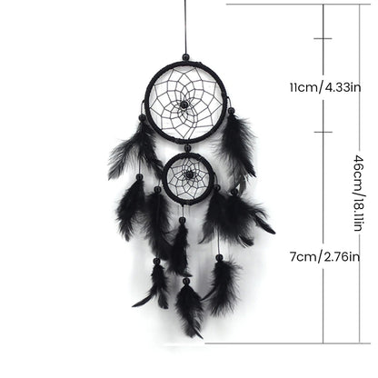 Macrame Dream Catcher Bohemian Leaf Wall Hanging Nordic Decor Boho Tapestry Ornaments for Home Living Room Kids Room Decorati
