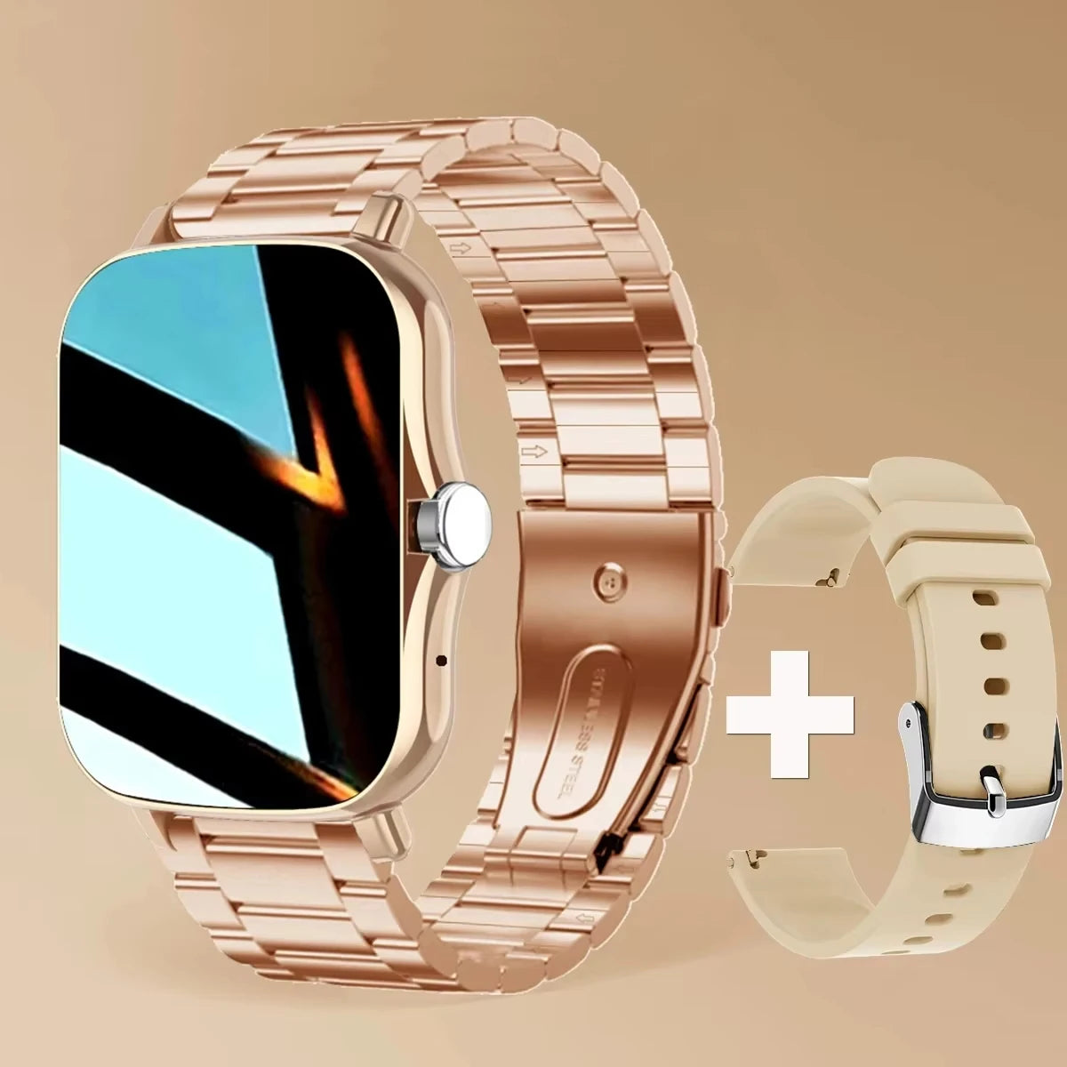 LAXASFIT 2025 New Smart Watch for Men Women Gift Full Touch Screen Sports Fitness Watch Bluetooth Call Digital Smartwatch - G