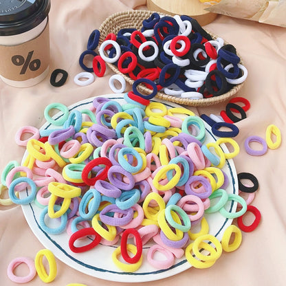 20/50pcs Kids Elastic Hair Bands Girls Sweets Scrunchie Rubber Band for Children Hair Ties Clips Headband Baby Hair Accessori