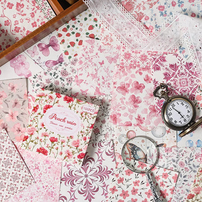100pcs Vintage Paper Multi Style Deco Retro Stationery Supplies Writing Paper Junk Journal Label Scrapbooking Material Suppli