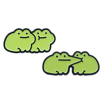 Cute Frogs Enamel Pin Cartoon Animals Pin Badge on Backpack Women's Brooch Lapel Pins Costume Accessories Fashion Jewelry Gif
