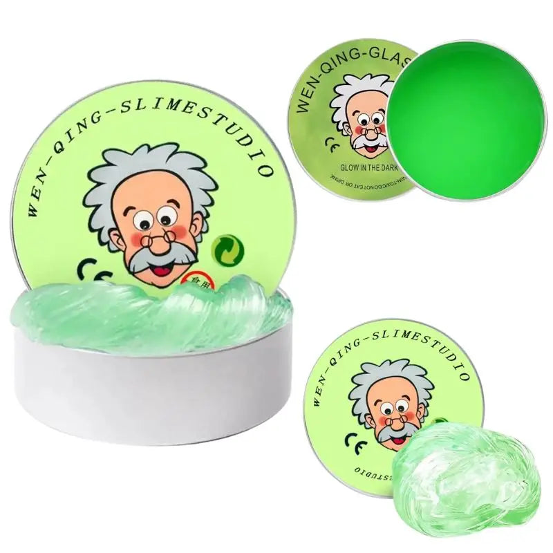 Lab Putty Crystal Clear Glass (1 Pack) Beste Denkende Slimme Crazy Stress Putty met Tin, Sensory & Bouncing Speelgoed