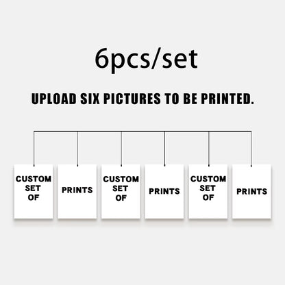 1/2/3pcs Personalized Custom Canvas Prints Photo Poster for Family Life Pet Anime Birthdays Weddings Scenery Home Wall Art De