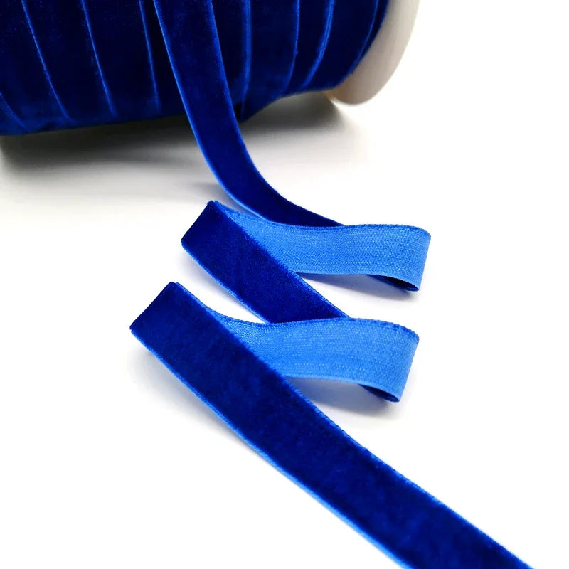 5 Yards 6-25mm Velvet Ribbon Wedding Party Decoration Handmade Ribbon Gift Wrapping Hair Bowknot DIY Christmas Ribbon