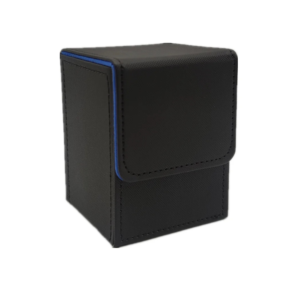 Card Fit For 100+Single Sleeved Cards , Leather Trading Commander Deck Box Compatible With Card Deck,Game Card Box