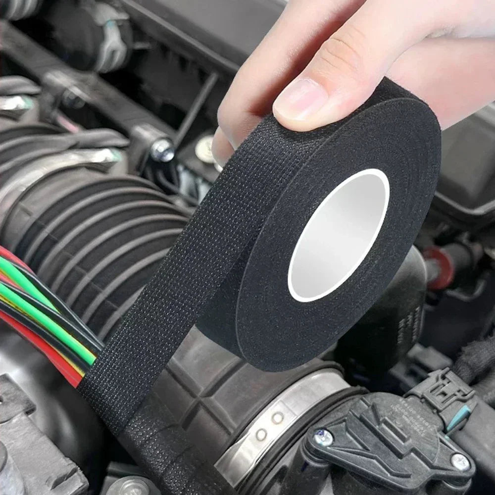 9/15/25/32/50MM Electrical Insulating Tape Heat Resistant Harness Tape Car Cable Harness Wiring Loom Protection Waterproof Ta