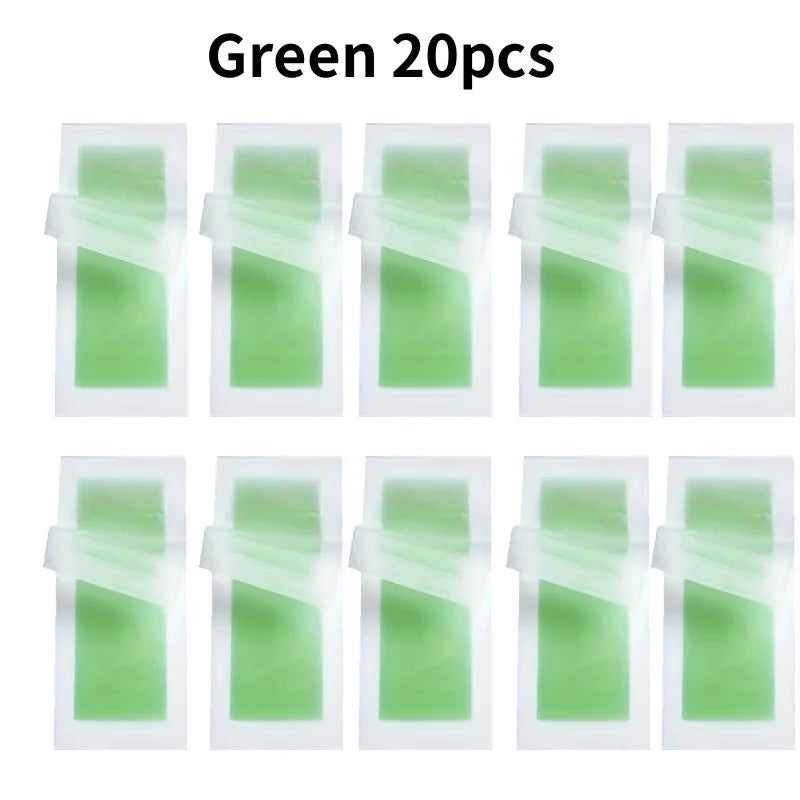 Professional Warning Tapes For Summer Hair Removal, Double Face Cold Warning Paper For Legs, Body, Face,6 Sticks, 10/20 Stick