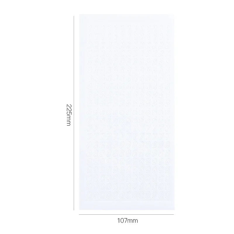 1 Sheets Journaling Stationery Stickers PVC Letter Number Greeting Card Decoration Scrapbooking School Supplies - 15