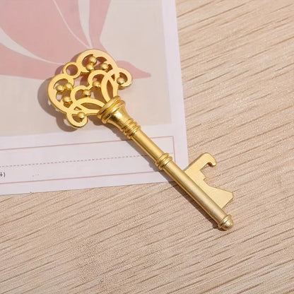 1pc, Bottle Opener, Vintage Crown Key Shape Bottle Opener,Suitable For Bar Or Household,Barware Tool,Wedding Gift,Kitchen Gad