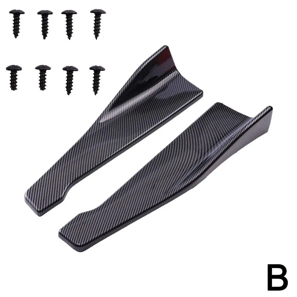 1 Pair Car Rear Bumper Lip Trim Protector Car Side Skirt Cover Car Corner Bumper Guards with screws 48CM Length For Audi BMW 