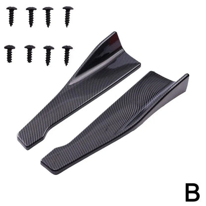 1 Pair Car Rear Bumper Lip Trim Protector Car Side Skirt Cover Car Corner Bumper Guards with screws 48CM Length For Audi BMW 