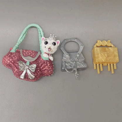 Little Kids Fancy 25CM 10In Winter Doll Accessories Earrings Necklace For Dolls Girls Christmas Gift
