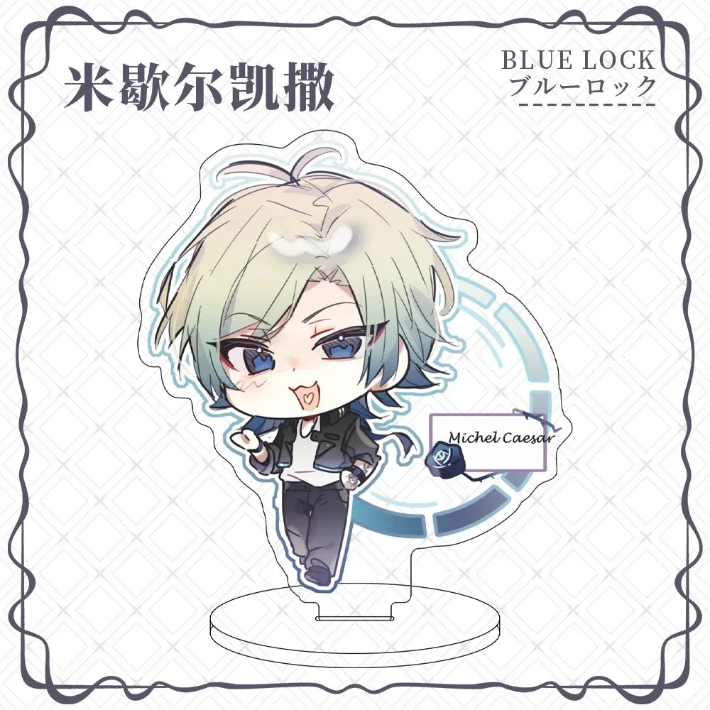 Anime BLUE LOCK Figure MICHAEL KAISER Itoshi Sae Rin Itoshi Acrylic Stand Model Plate Desk Decor Birthday Gift Toy