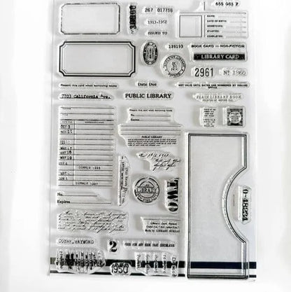 2026 New A6 Clear Stamps Identity Card Design DIY Scrapbook Journal Album Card Making Supplies - only stamp 3