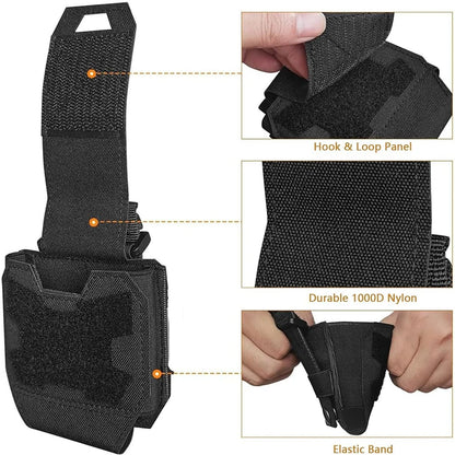 Molle Tactical Handcuffs Pouch Shackles Holder Case Quick Draw Universal Handcuff Holster Standard Chain Cuffs Cover Belt Pou