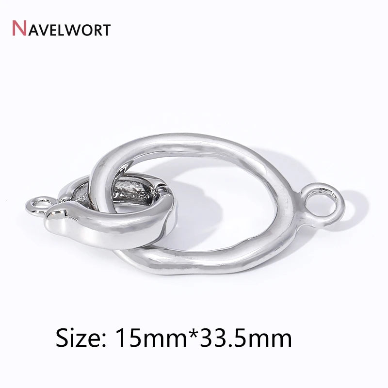 18K Gold Plated Brass Metal Connector Clasps For Jewelry Making,Locks For Bracelet,Pearl Necklace Clasps,Jewelry Accessories