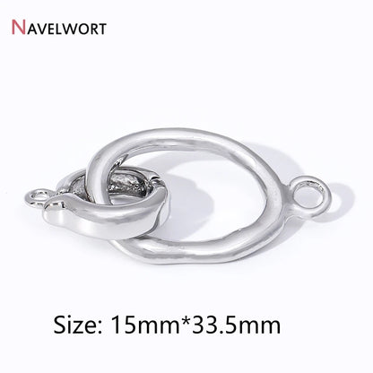 18K Gold Plated Brass Metal Connector Clasps For Jewelry Making,Locks For Bracelet,Pearl Necklace Clasps,Jewelry Accessories