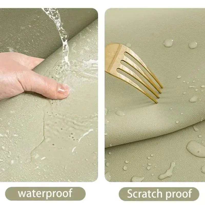 Leather Table cloth for Home Easy Clean Table Protector Waterproof Tea Coaster Large Desk Mat Anti-Slip Gamer Keyboard Mouse 