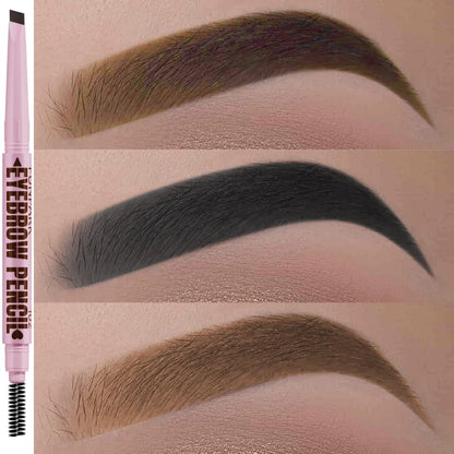 2 in1 Eyebrow pencil professional Cosmetics makeup for women 5 Colors Waterproof Eyebrow Tattoo brush Long Lasting eyebrow pe