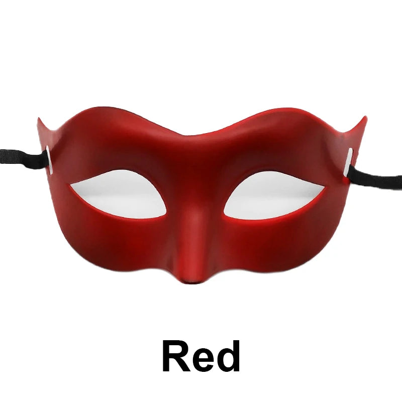 Women Man Sexy Gentleman Masquerade Mask Prom Mask Halloween Party Props Black White Retro Mask Plastic Half Face Cosplay Mas