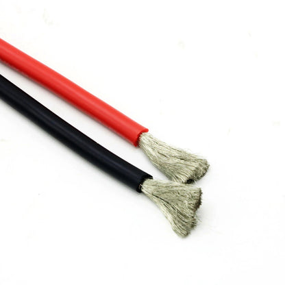 2 Meter Silicon Wire 8 10 12 14 16 18 20 22AWG Heatproof Soft Silicone Silica Gel Wire Cable (1Meter Red+1Meter Black) )