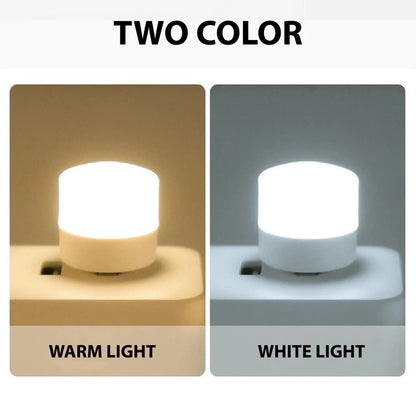 10/1PCS USB Night Light Mini LED Night Light USB Plug Lamp Power Bank Charging USB Book Lights Round Reading Eye Protection L